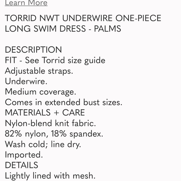 TORRID gorgeous palm leaf print one piece swimsuit with mesh overlay, 2X DD/F. - Picture 11 of 14